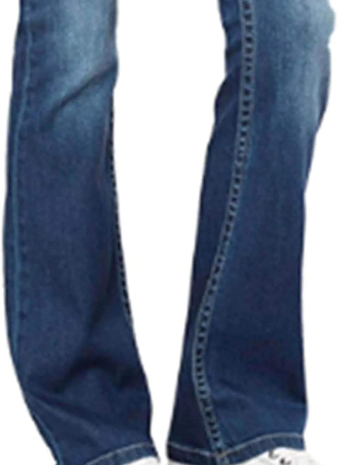 Women's Stretch Bootcut Jeans Button Down Curvy Regular Fit Bootcut Jean Classic-Fit Slim Straight-Leg Jean