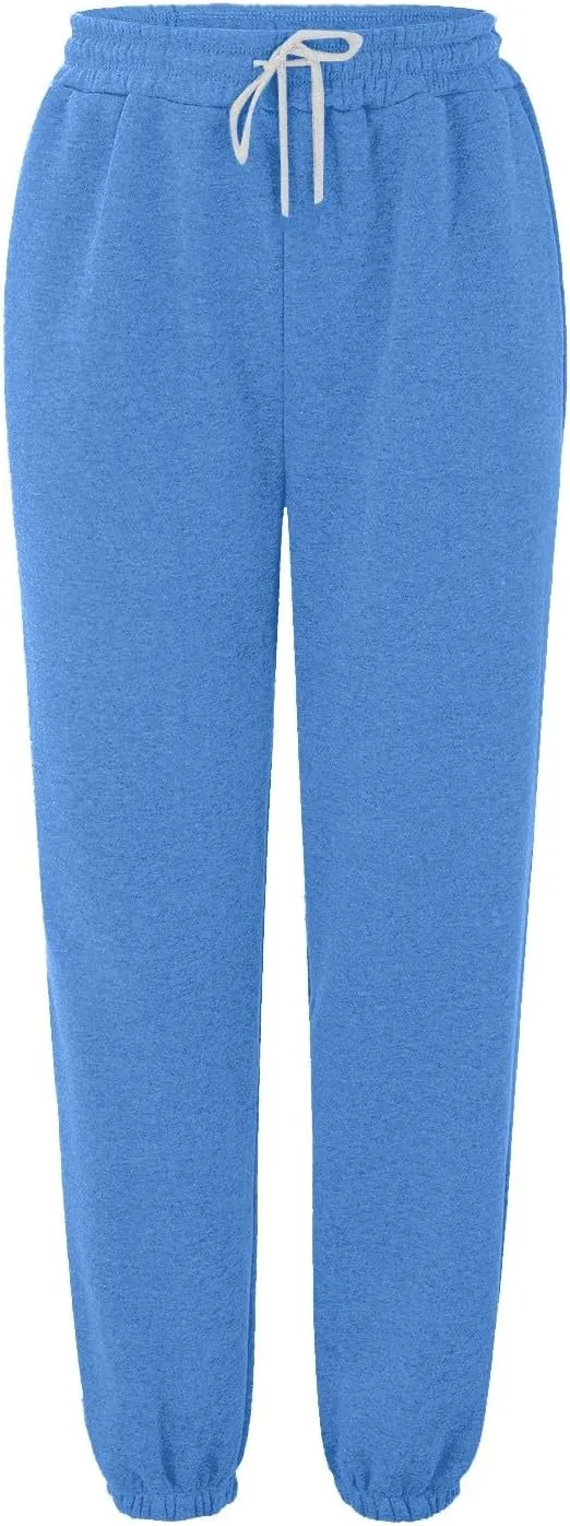 Womens Sweatpants High Waisted Baggy Workout Jogger Pants with Pockets Trousers Fall Clothes for Women 2024