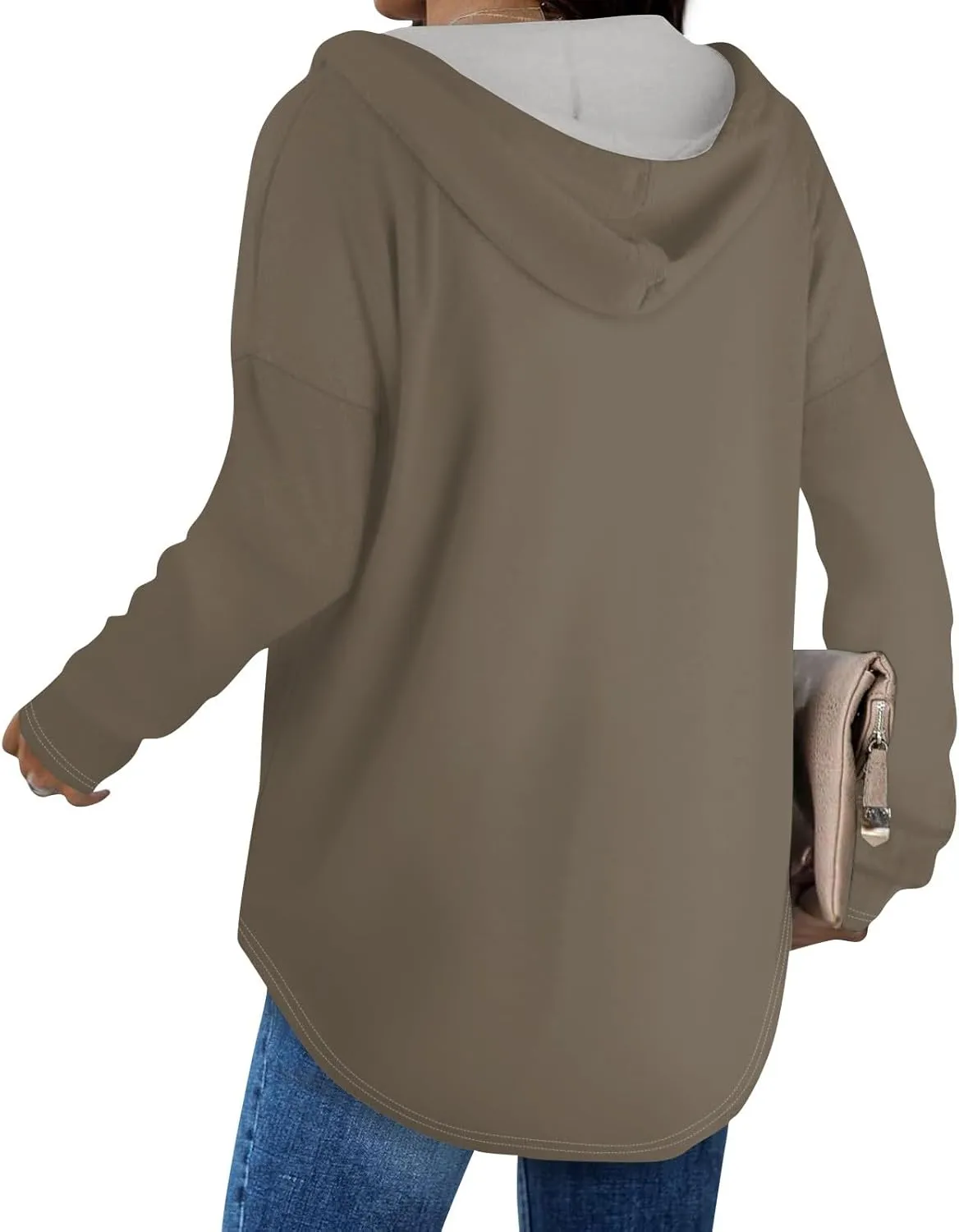 Womens Sweatshirt 2025 Womens Fashion Tops Hoodies for Women Pullover Oversized Sweatshirts Long SLeeve Shirts