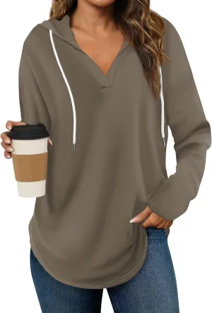 Womens Sweatshirt 2025 Womens Fashion Tops Hoodies for Women Pullover Oversized Sweatshirts Long SLeeve Shirts