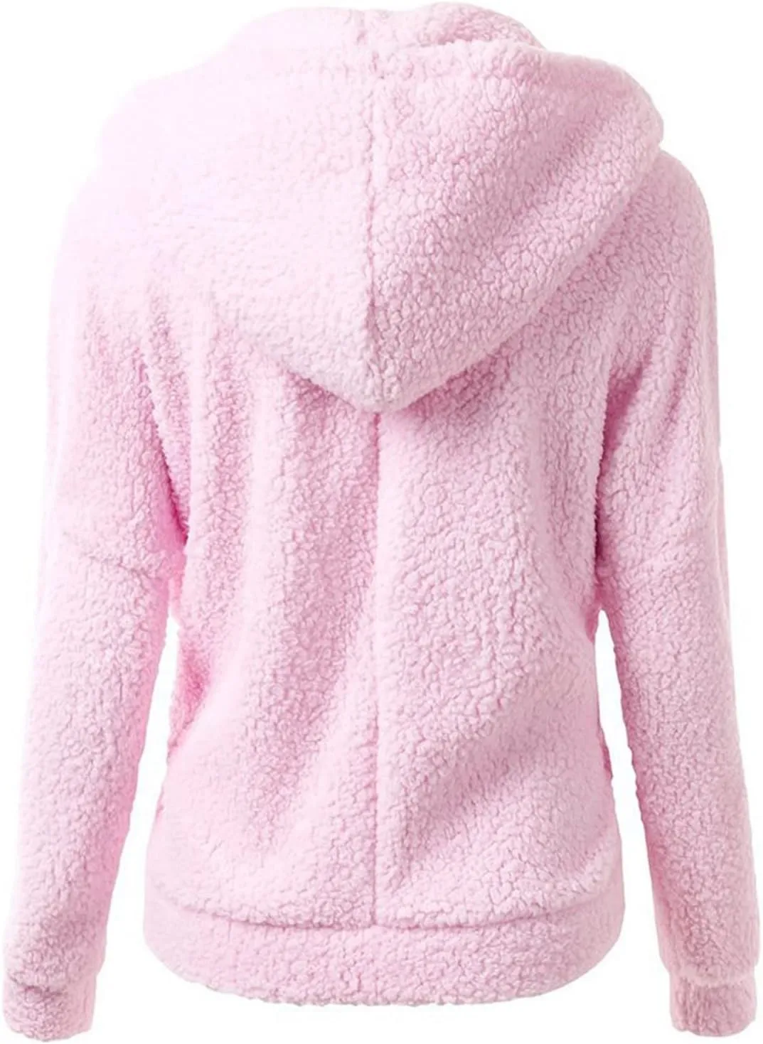 Womens Zip Up Fleece Lightweight Jacket Fall Winter Coats Plus Size Sherpa Thermal Cute Hoodie Jackets with Pockets
