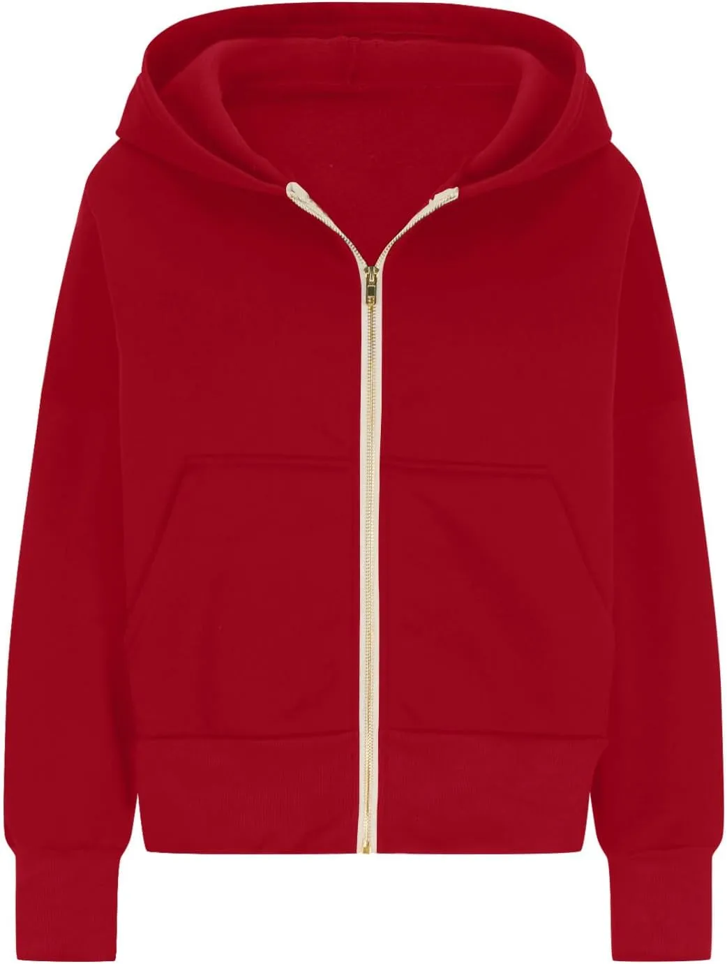 Women's Zip Up Hoodie 2024 Fall Fashion Oversized Sweatshirt Casual Long Sleeve Loose Athletic Jacket with Pockets