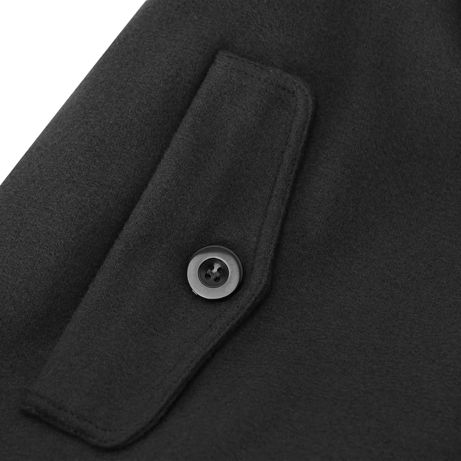 Wool Jacket Women Winter Wool Blend Camel Mid Coat Notch Single-Breasted Lapel Jacket Outwear Stand Collar Pea Coats