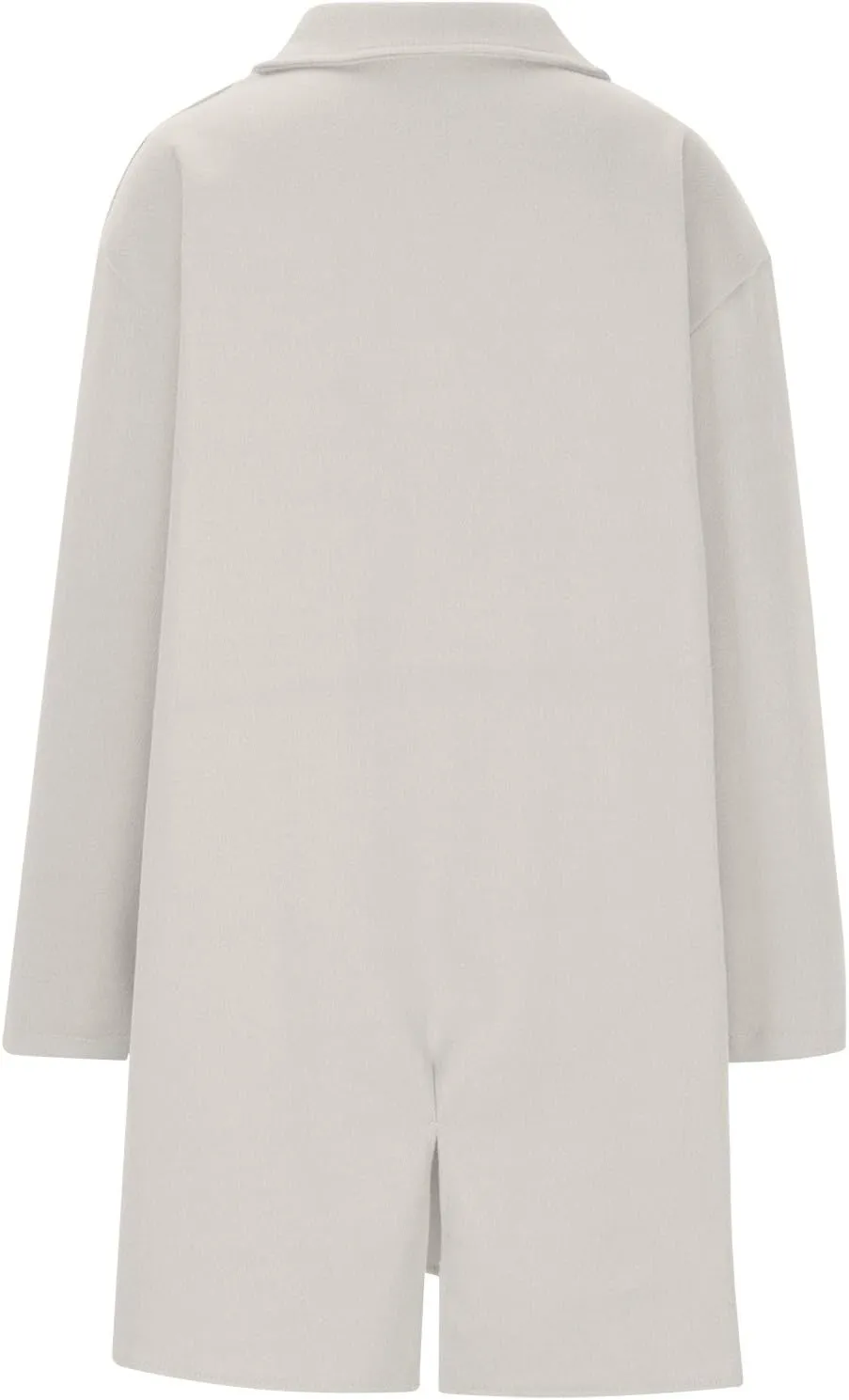 Wool Trench Coat for Women 2025 Oversized Notched Collar Wool Blend Single Breast Midi Long Trench Coat Fall Peacoat