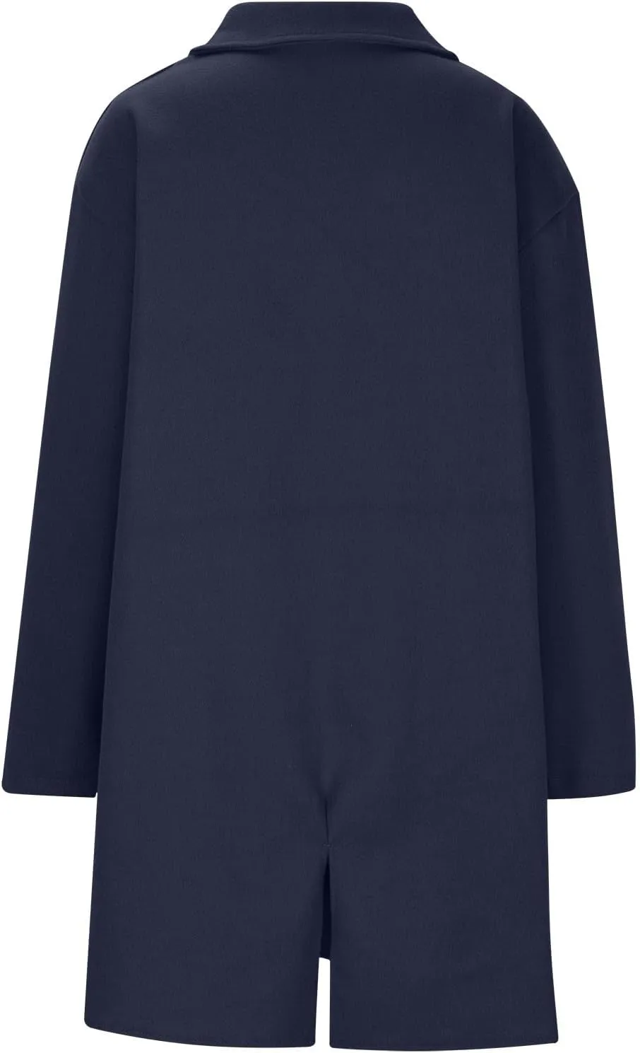 Wool Trench Coat for Women 2025 Oversized Notched Collar Wool Blend Single Breast Midi Long Trench Coat Fall Peacoat